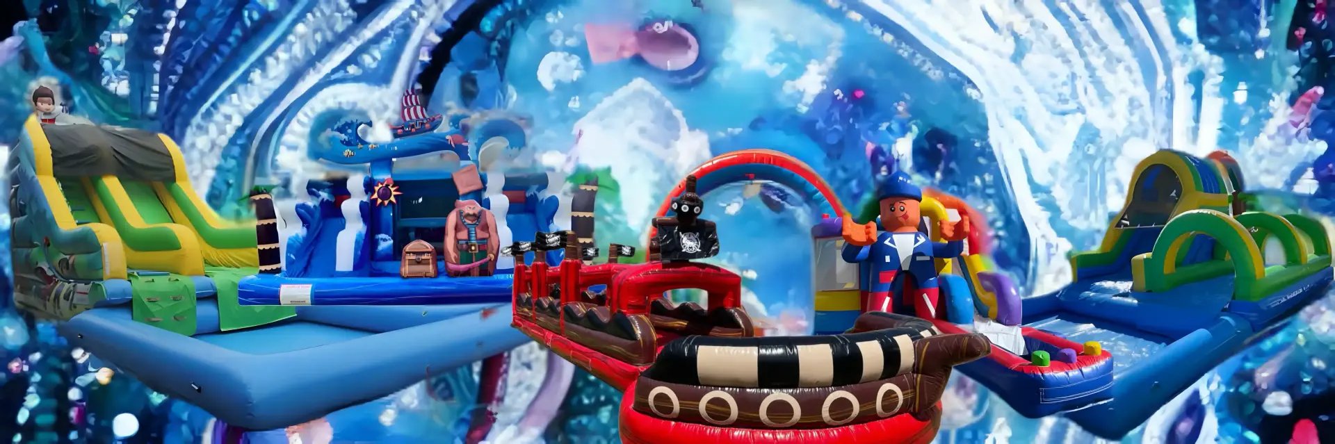 châteaux gonflables aquatiques